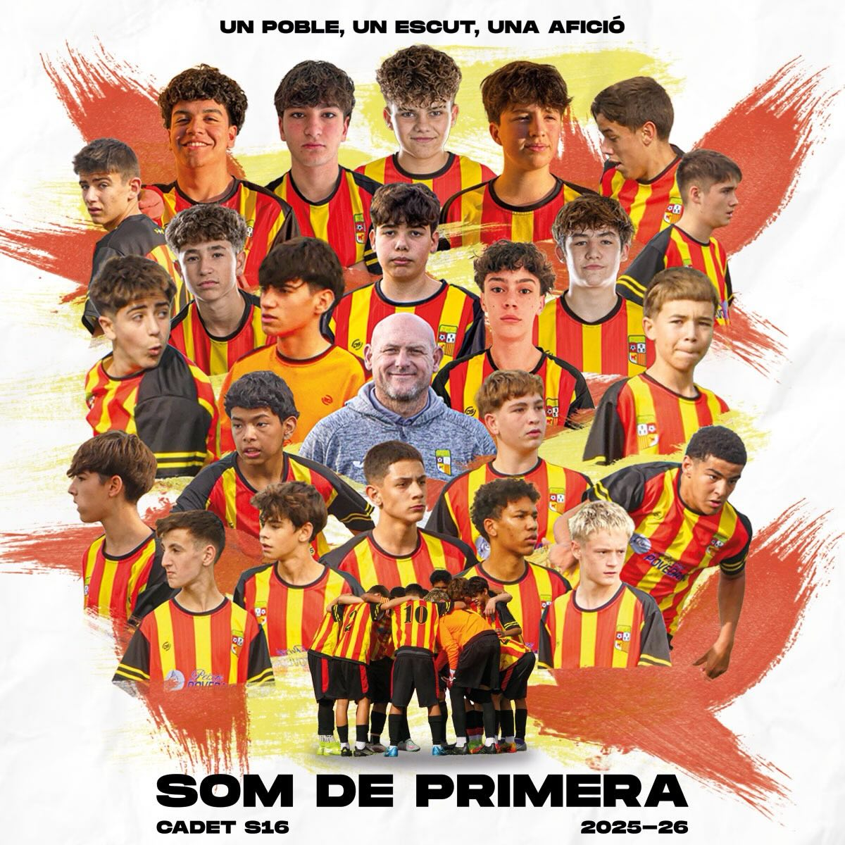 SOM DE PRIMERA!!💛❤️El Cadet s16 guanya la final de la promoció d’ascens i la temporada que ve jugarà a Primera Divisió. 🔝Enhorabona equip! 🥳🥳🥳#orgullcalldetenenc