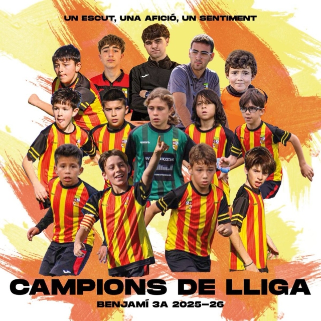 CAMPIONS DE LLIGA!!El benjamí s10A guanya la lliga de tercera divisió. L’equip fa història i guanya la lliga de benjamins 17 anys després.Una lliga espectacular de tot l’equip. 🔝Enhorabona campions! 🥳🥳🥳#orgullcalldetenenc